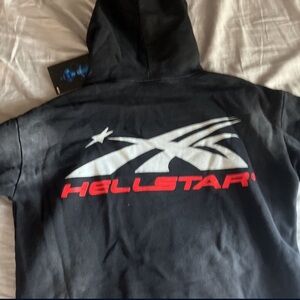 Black and red Hellstar hoodie/ no trades just cash or cashapp.